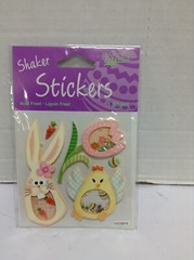 Easter Scrapbook Card Making Invitation Shaker Stickers Chick Flower Bunny Egg