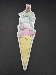 Cute Cat Stickers for Kids Teens Adults, Kawaii Stickers for Girls Boys Lot of 4