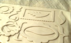 NEW THICKERS CHIP BOARD STICKERS American Crafts Accents Shapes Frames WHITE