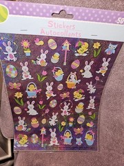 3 New Packs Of 50 Stickers Easter Total 150