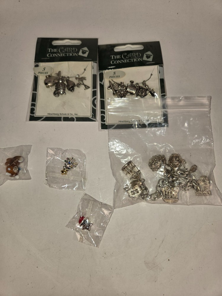 The Card Connection Charming Thoughts Charms Jewelry LOT plus others