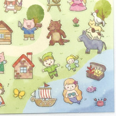 Fairy Tale Storybook Sticker Sheet Japan Kawaii Planner Scrapbook