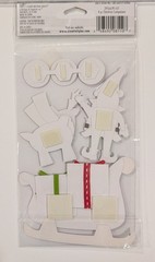 Christmas Companions Santa Reindeer Sleigh Scrapbooking Stickers By Paper Bliss