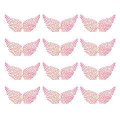 12Pcs Angel Wings for Crafts, Pink Angel Wings Wings(5.3 Inch)
