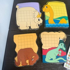 Dinosaur Lot Vintage 1987 Instructional Fair Stickers Reward Behavior Charts