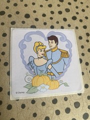 Vtg Smile Makers Disney Cinderella Sticker Module 2.5×2.5 Inches
