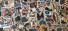 10 Fun Patriotic ‘Merica stickers, patriotic decal, vinyl decal, america, usa