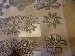 Christmas Holiday Design Set of Metal Die Cuts- Filigree- Crafting