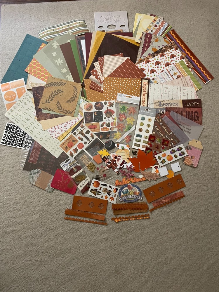 Junk Journal/Scrapbooking Fall/Harvest Variety Bundle/Ephemera 100+pcs.