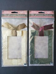 NIP Rebecca Sower Nostalgiques Roman Shade Fabric Frame Stickers Remnants Collec