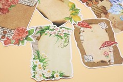 flower paper note paper | flower letter botanical themed Decorative paper set, D