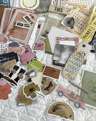 225+ pcs Lot Junk Journaling Scrapbooking Mixed Media Ephemera Destash
