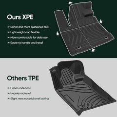 Truck Floor Mats for Toyota Tundra: 2014-2021 (CrewMax Cab Only), Car Accesso…