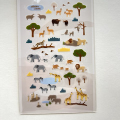 Serengeti Safari Stickers Travel Journal Scrapbooking Collage Cards