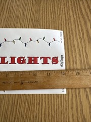 NRN Designs Stringing Lights Scrapbook Stickers ROLL Holiday Christmas