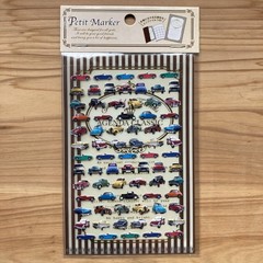 Vintage Classic Car Sticker Sheet Kuria Japan Retro Y2K Heisei Deadstock NEW
