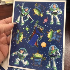 Vtg Hallmark Toy Story Stickers Buzz Lightyear Aliens Emperor Zurg Disney Pixar