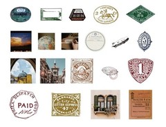 Travel Adventure 60-Piece Mixed Material Pack Ephemera Scrapbook Journal