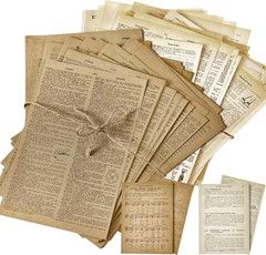114 Pieces 2 Sets Junk Journal Pages Vintage Ephemera Pack Craft Paper Junk Jour