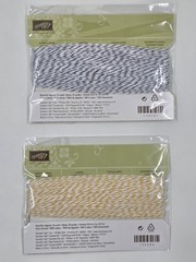Stampin’ Up! Baker’s Twine Lot – Crushed Curry & Basic Gray – 2 unopened packs