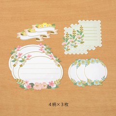MIDORI sticker PCM label floral pattern 82610006