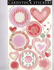 Daisy D’s MAYBE BABY CIRCLES & HEARTS CARDSTOCK STICKER SHEET scrapbookS crafts