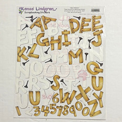 Vintage Scrapbook Alphabet LOT – 13 Sets of Random Theme Shaped Letters/Numbers
