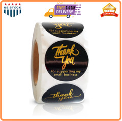1.5 Inch Thank You Stickers | 500 Thank You Stickers for Small Business| Self…