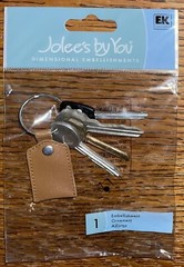 RARE JOLEES Car Keys🔑Fob Home House Key Chain Ring 3D Scrapbook Non-Adhesive