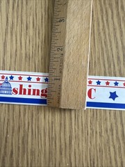 S.R.M. Titles Banner Stickers Washington DC Sticker Roll Vintage HTF Capital ￼