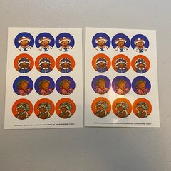Vtg Current Inc Stickers Lot Rainbows Hearts Bears Butterflies 11 Sheets 1984
