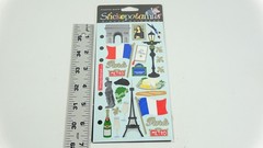 Vintage Stickopotamus Binder Stickers Foil Paris France Eifel Tower Stickers