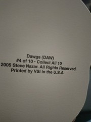 Vintage 2005 Steve Nazar Dawgs Stickers