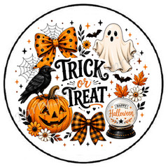 TRICK OR TREAT HALLOWEEN ENVELOPE SEALS LABELS STICKERS PARTY FAVORS