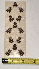 Fuzzy Honey Bee Bees Stickers Bumblebees Sheet