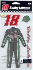 Vintage NASCAR Licensed 3-D BOBBY LABONTE Racing Suit Theme 63255 Fast FREE Ship