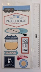 Paddle Board Adventure Flat Scrapbooking Stickers By Scrapbook Customs