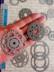 GEARS Die-Cuts – Steampunk style Cogs, sprockets, gears and more! FREE SHIPPING!