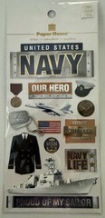 Paper House 2D/3-D~U S NAVY~sticker set~BNIP~Nice! FAST SHIP!!