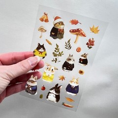 Best Dressed Bunny Stickers 4 Sheets Easter Junk Journal Collage Scrapbooking
