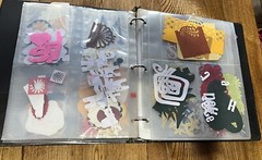 Binder Of Large Collection Of Scrapbooking Cutouts (DT-box1)