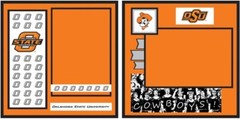 Oklahoma State – Cowboys, College 2-page Layout, 8×8″ scrapbook kit