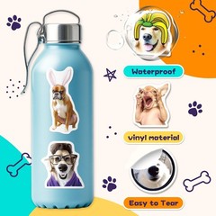 Funny Dog Stickers 200PCS Waterproof Cute Puppy Stickers for Kids Teens Adult…