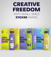 20-Sheet Waterproof Printable Vinyl Sticker Paper – 8.5×11, Matte Finish
