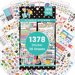 Planner Stickers – 28 Sheets, Journal Stickers for Monthly, Weekly and Daily, 13