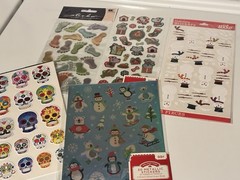 Vintage Scrapbooking Stickers Assorted Holiday Christmas Love Boys Footprint New