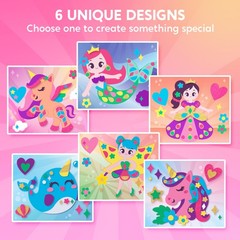 Klever Kits Foam Art Kit for Kids, EVA Foam Stickers with 6 Art Board and 800…
