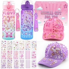 Gifts for Girls 4 5 6 7 8 9 10 Year Old, Decorate Your Own Water Bottle and B…