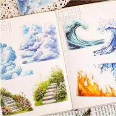20Pcs Natural Scenery PET Stickers Journal Planner Crafts Scrapbooking Sticker
