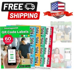 QR Code Labels for Storage Bins,Office Organization,Moving Containers,Invento…